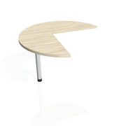 Doplnkový stôl Gate, ľavý, 100x75,5 cm, agát/kov