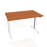 Pracovný stôl Motion, ZO, 2S, 160x70,5-120,5x80 cm, čerešňa/biela