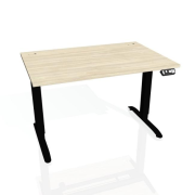 Pracovný stôl Motion, PO, 2S, 180x70,5-120,5x80 cm, agát/čierna