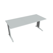 Pracovný stôl Flex, 180x75,5x80 cm, sivý/kov