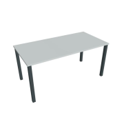 Rokovací stôl Uni, 160x75,5x80 cm, sivá/čierna
