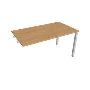 Rokovací stôl Uni k pozdĺ. reťazenie, 140x75,5x80 cm, dub/sivá
