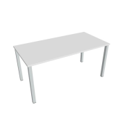 Rokovací stôl Uni, 160x75,5x80 cm, biela/sivá