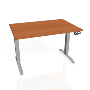 Pracovný stôl Motion, PO, 2S, 160x70,5-120,5x80 cm, čerešňa/sivá