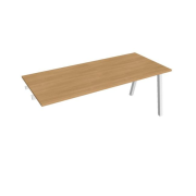 Rokovací stôl UNI A, k pozdĺ. reťazeniu, 180x75,5x80 cm, dub/biela