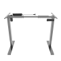 Výškovo nastaviteľný stôl BASIC, 1-motorový, 138x80 cm, podnož sivá + doska sivá