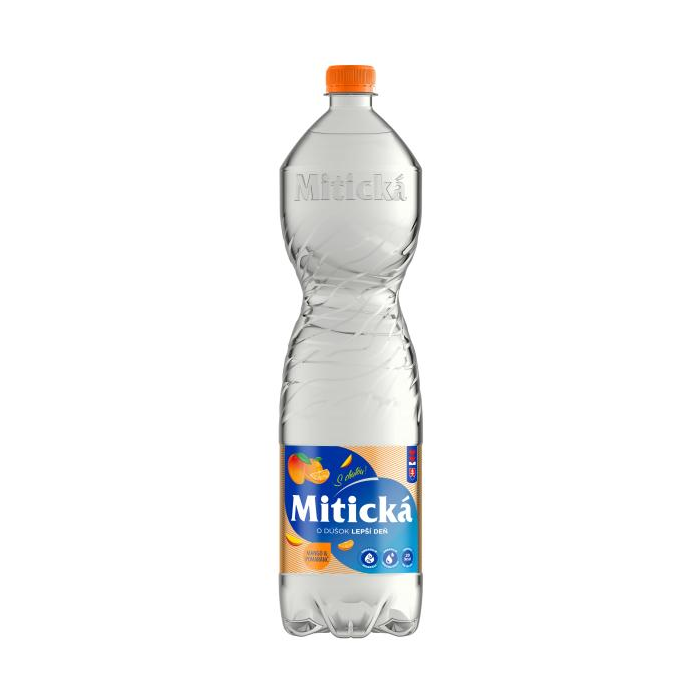 Minerálna voda Mitická`Z`ochutená - Mango & Pomaranč 6x1,5l