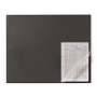 Podložka na stôl s priehľadnou fóliou a ochranou rohu 65x52cm čierna