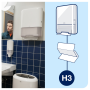 Mini zásobník na skladané utierky TORK Singlefold/C-fold čierny H3