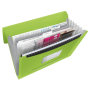 Aktovka plastová s priehradkami Esselte VIVIDA zelená
