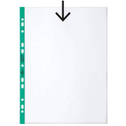 Euroobal DURABLE A4 90mic so zeleným okrajom 100ks