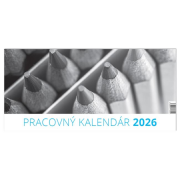 Stolový kalendár riadkový VEĽKÝ 29,7 × 14,2 cm 2026