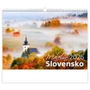 Nástenný kalendár Malebné Slovensko 45 x 31,5 cm 2026
