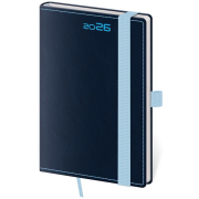 Diár DOUBLE BLUE týždenný vreckový A6 9x14cm 2026