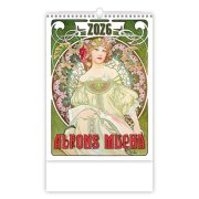 Nástenný kalendár Alfons Mucha 24 x 33 cm 2026