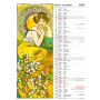 Nástenný kalendár Alfons Mucha 24 x 33 cm 2026