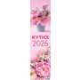 Nástenný kalendár Kytice - viazanka 12 x 48 cm 2026