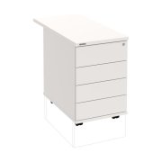 Kontajner Hobis, 40x60x80 cm, bezúchytkové otváranie, biely/biely