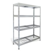 Policový regál s 4 drôtenými policami, š.120 x h.45 x v.180 cm