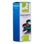 Magnety Q-CONNECT okrúhle, 20 mm, 10 ks, čierne