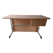 Učiteľská katedra s 1 zásuvkou, sivá