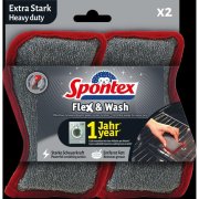 Hubka Spontex Flex&Wash Heavy duty 2 ks