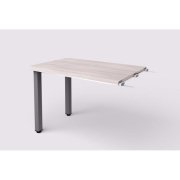 Prídavný stôl Lenza Wels, 110x76,2x70cm, kovové nohy - agát svetlý