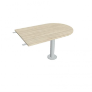 Doplnkový stôl Gate, 120x75,5x80 cm, agát/kov