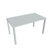 Rokovací stôl Uni, 140x75,5x80 cm, sivá/sivá