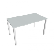 Rokovací stôl Uni, 140x75,5x80 cm, sivá/biela