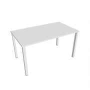 Rokovací stôl Uni, 140x75,5x80 cm, biela/biela